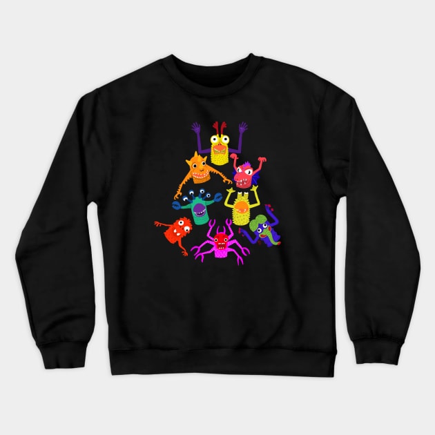 Finger Monsters Crewneck Sweatshirt by TristanYonce